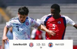 Haïti s’arrête aux portes du Mondial U-20 après une cruelle élimination face au Costa Rica